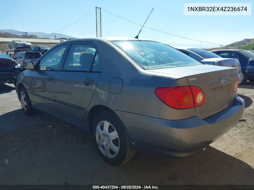 2004 Toyota Corolla Ce VIN: 1NXBR32EX4Z236674 Lot: 40437204