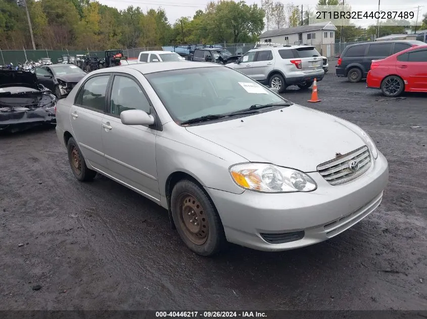 2004 Toyota Corolla Le VIN: 2T1BR32E44C287489 Lot: 40446217