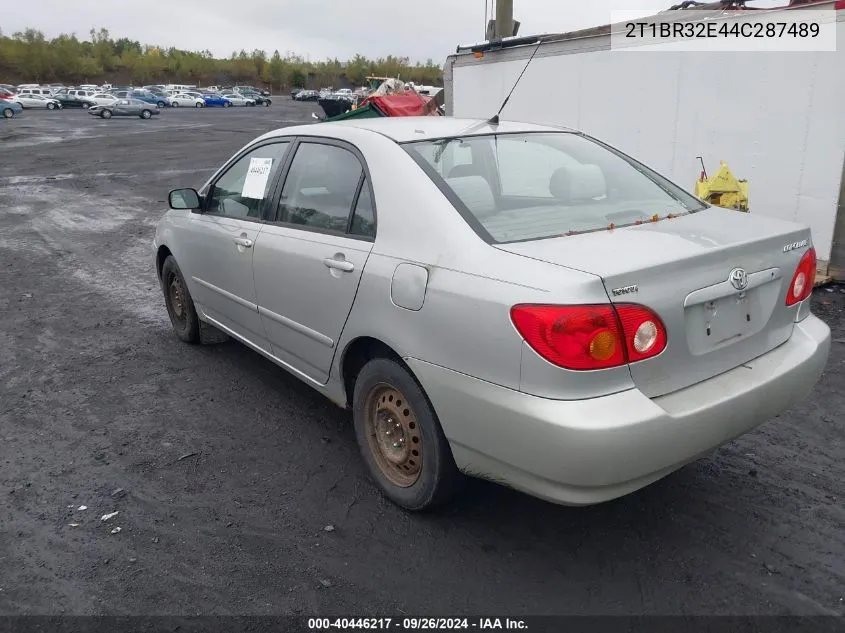 2004 Toyota Corolla Le VIN: 2T1BR32E44C287489 Lot: 40446217