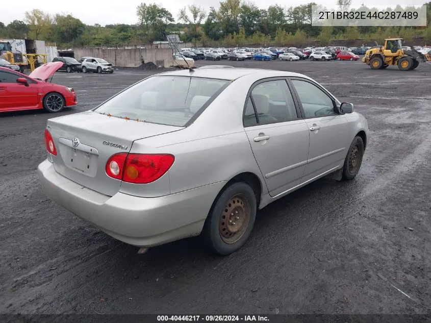 2004 Toyota Corolla Le VIN: 2T1BR32E44C287489 Lot: 40446217