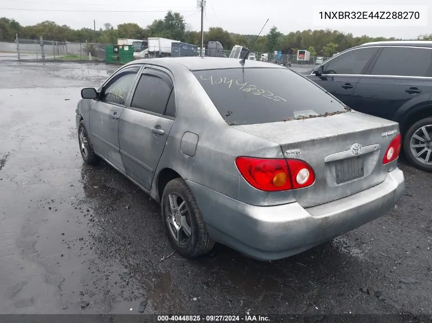 2004 Toyota Corolla Ce/Le/S VIN: 1NXBR32E44Z288270 Lot: 40448825