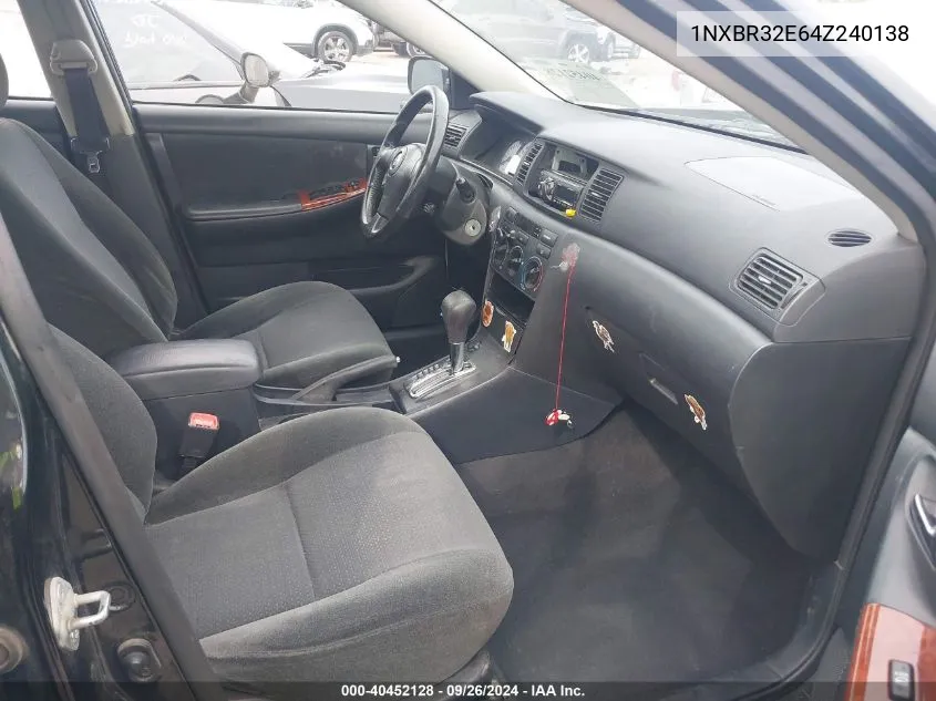 1NXBR32E64Z240138 2004 Toyota Corolla S