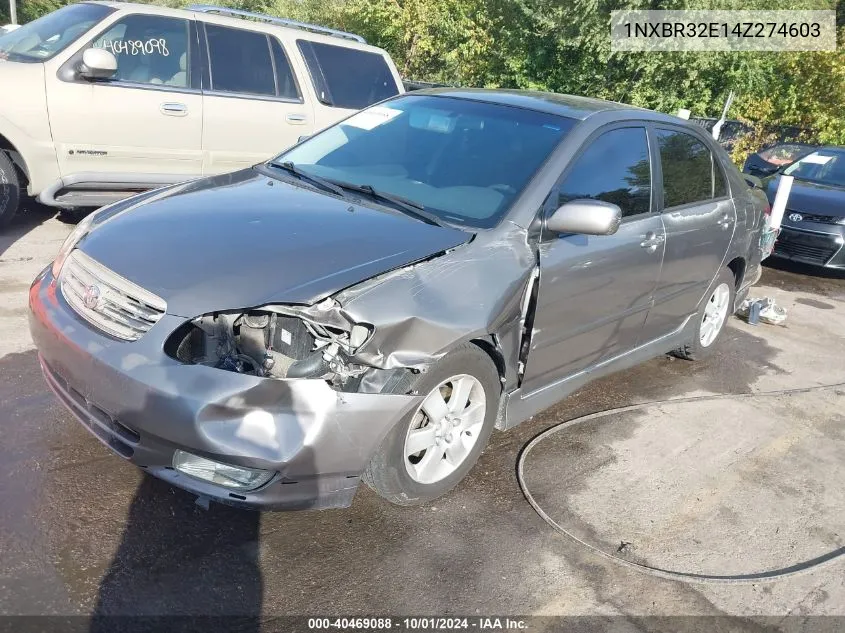 2004 Toyota Corolla S VIN: 1NXBR32E14Z274603 Lot: 40469088