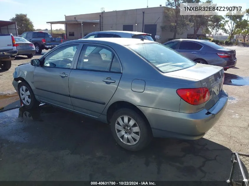 2004 Toyota Corolla Ce VIN: 1NXBR32E84Z290717 Lot: 40631780