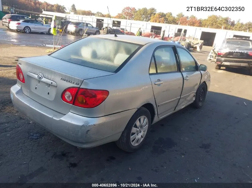 2004 Toyota Corolla Le VIN: 2T1BR32E64C302350 Lot: 40652896