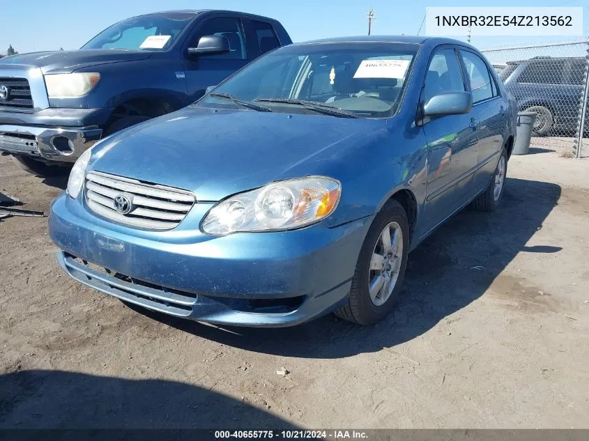 2004 Toyota Corolla Ce/Le/S VIN: 1NXBR32E54Z213562 Lot: 40655775