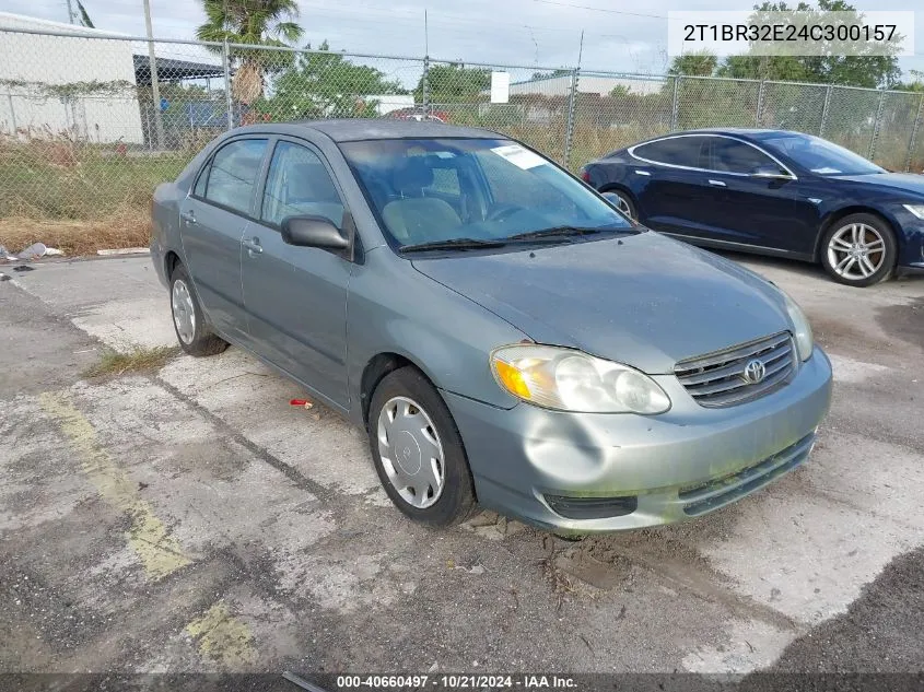 2004 Toyota Corolla Ce VIN: 2T1BR32E24C300157 Lot: 40660497