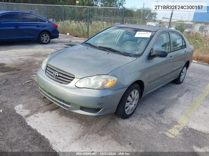 2004 Toyota Corolla Ce VIN: 2T1BR32E24C300157 Lot: 40660497