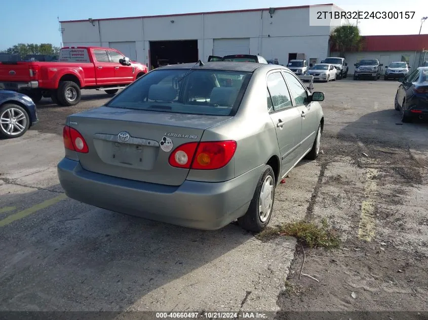 2004 Toyota Corolla Ce VIN: 2T1BR32E24C300157 Lot: 40660497