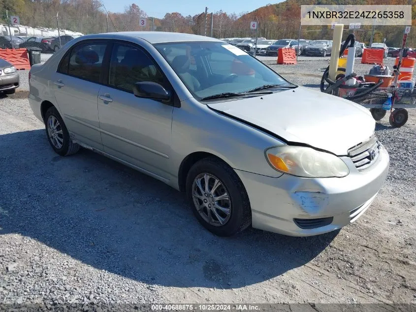 2004 Toyota Corolla Le VIN: 1NXBR32E24Z265358 Lot: 40688875