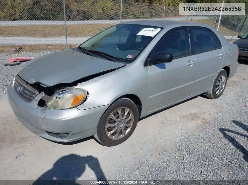 2004 Toyota Corolla Le VIN: 1NXBR32E24Z265358 Lot: 40688875