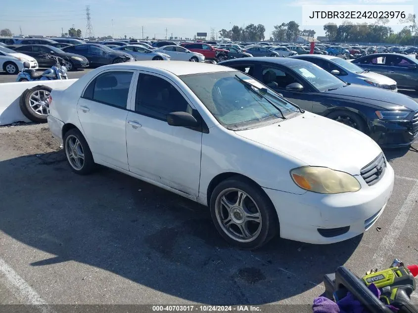 2004 Toyota Corolla Ce VIN: JTDBR32E242023976 Lot: 40703017