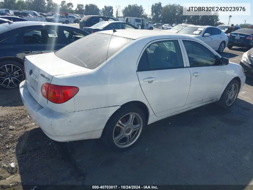 2004 Toyota Corolla Ce VIN: JTDBR32E242023976 Lot: 40703017