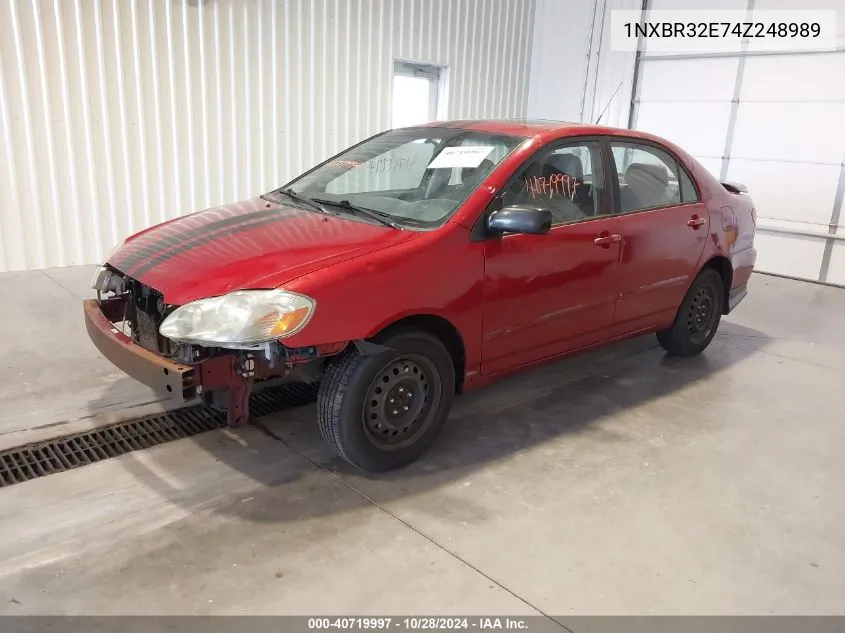 1NXBR32E74Z248989 2004 Toyota Corolla S