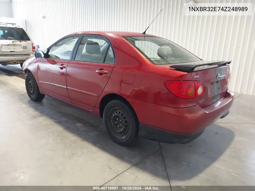 1NXBR32E74Z248989 2004 Toyota Corolla S