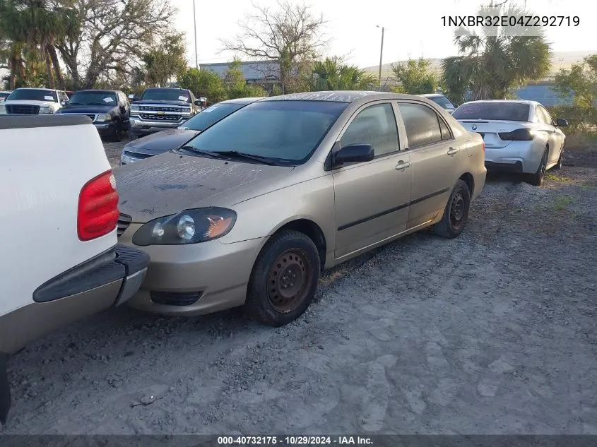 2004 Toyota Corolla Ce VIN: 1NXBR32E04Z292719 Lot: 40732175