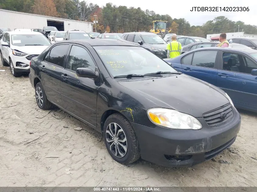 2004 Toyota Corolla Ce VIN: JTDBR32E142023306 Lot: 40747443