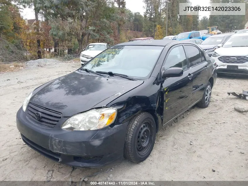 2004 Toyota Corolla Ce VIN: JTDBR32E142023306 Lot: 40747443