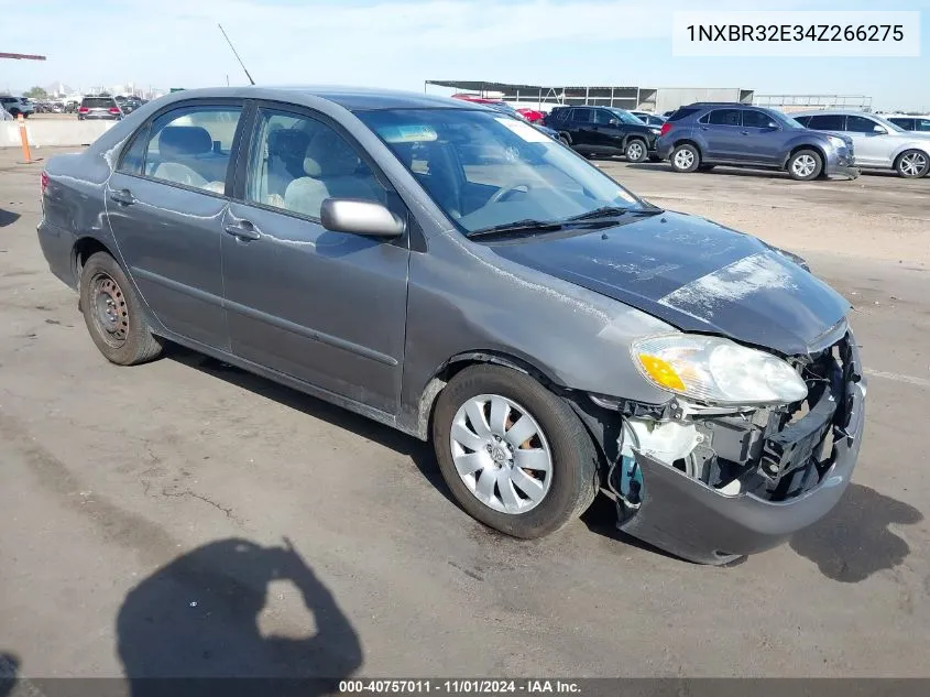 2004 Toyota Corolla Le VIN: 1NXBR32E34Z266275 Lot: 40757011