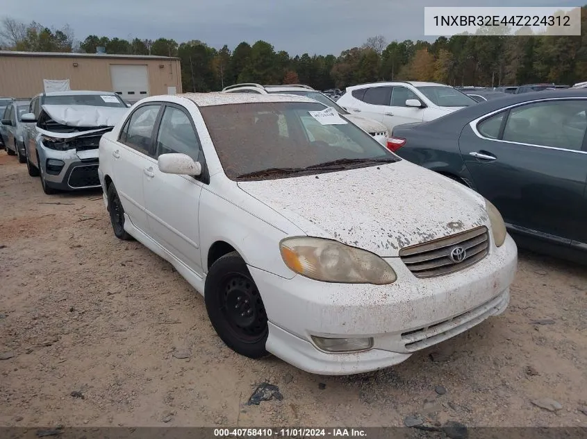 1NXBR32E44Z224312 2004 Toyota Corolla S