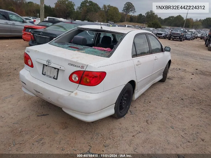 1NXBR32E44Z224312 2004 Toyota Corolla S