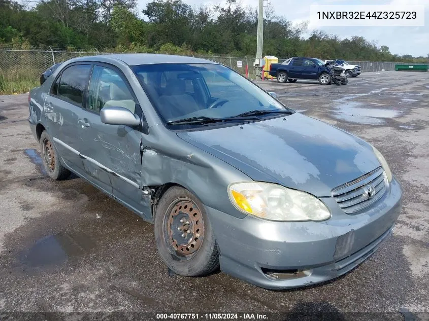 2004 Toyota Corolla Le VIN: 1NXBR32E44Z325723 Lot: 40767751