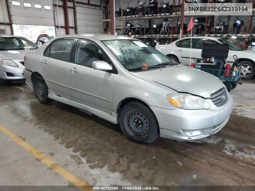 1NXBR32E64Z319194 2004 Toyota Corolla S