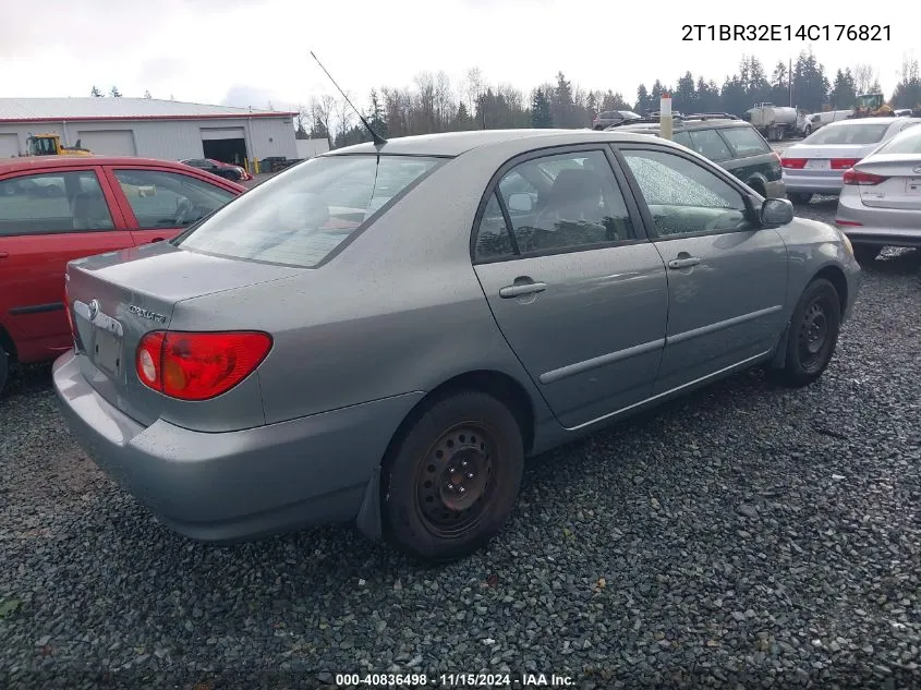 2004 Toyota Corolla Le VIN: 2T1BR32E14C176821 Lot: 40836498