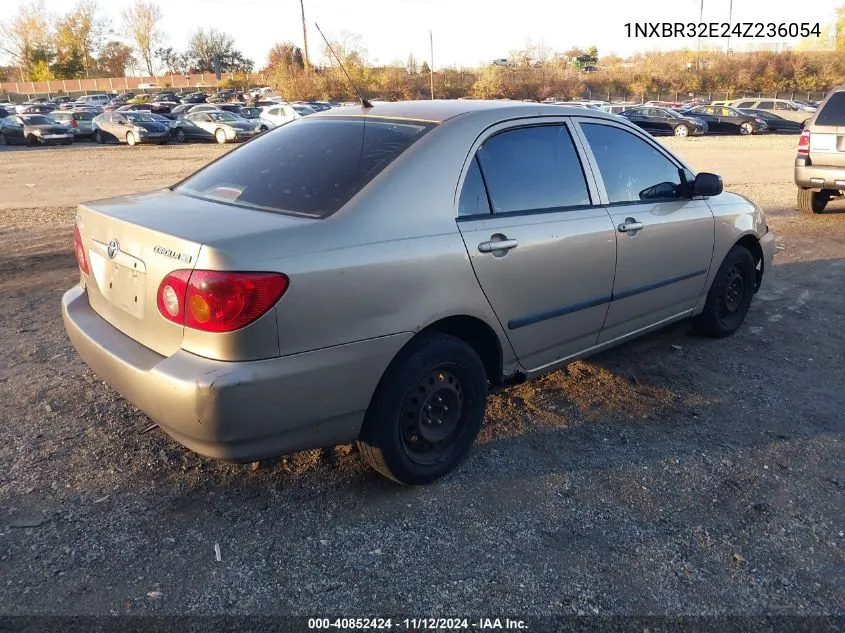 2004 Toyota Corolla Ce VIN: 1NXBR32E24Z236054 Lot: 40852424