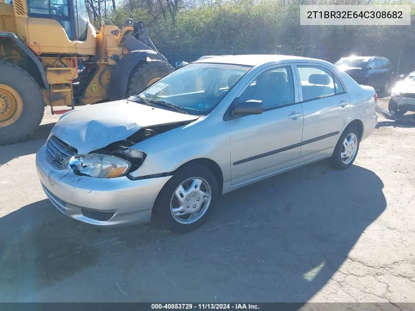 2004 Toyota Corolla Ce VIN: 2T1BR32E64C308682 Lot: 40853729