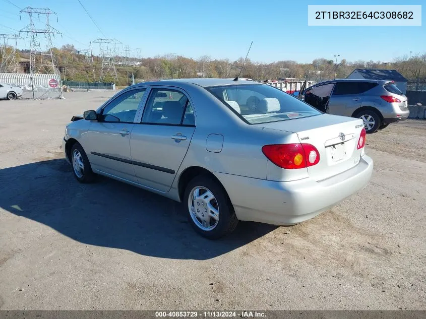 2004 Toyota Corolla Ce VIN: 2T1BR32E64C308682 Lot: 40853729