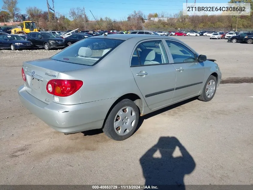 2004 Toyota Corolla Ce VIN: 2T1BR32E64C308682 Lot: 40853729