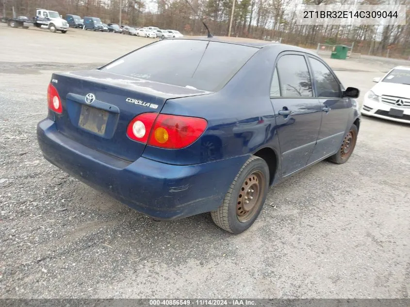 2004 Toyota Corolla Ce VIN: 2T1BR32E14C309044 Lot: 40856549