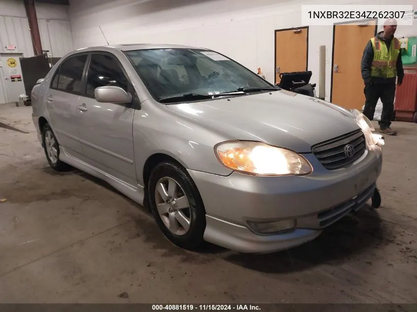 2004 Toyota Corolla S VIN: 1NXBR32E34Z262307 Lot: 40881519