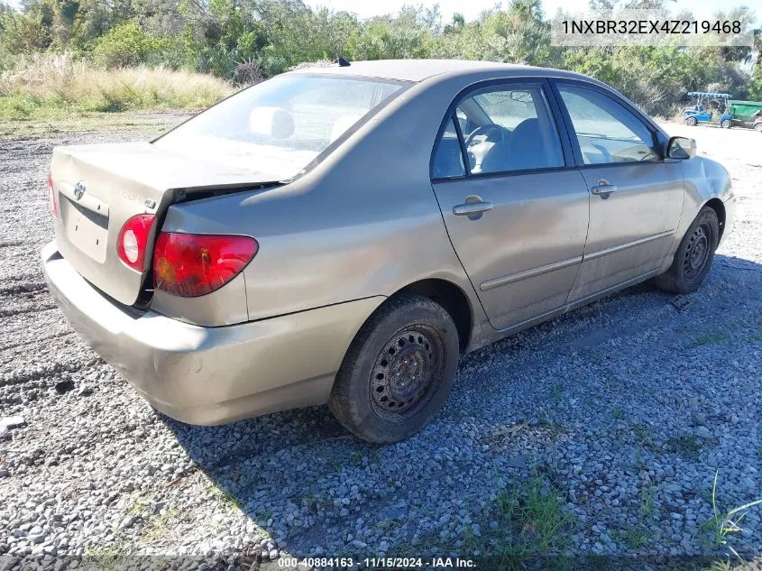 2004 Toyota Corolla Le VIN: 1NXBR32EX4Z219468 Lot: 40884163