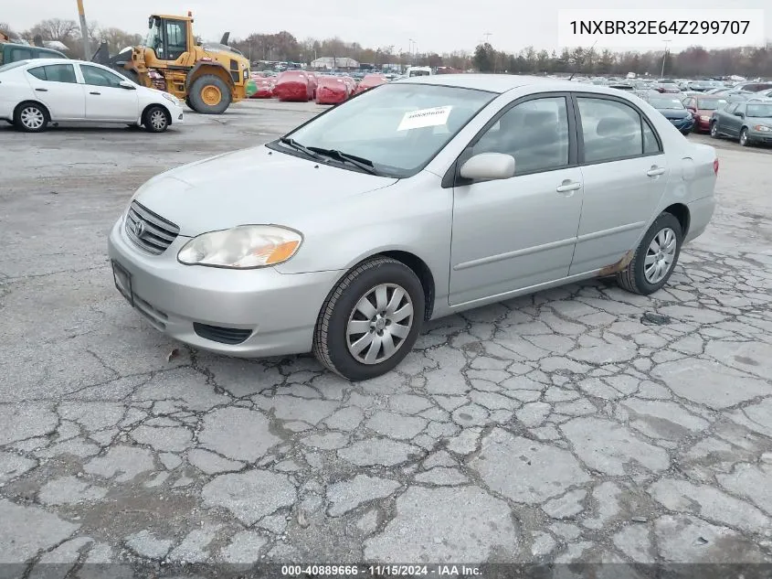 2004 Toyota Corolla Le VIN: 1NXBR32E64Z299707 Lot: 40889666