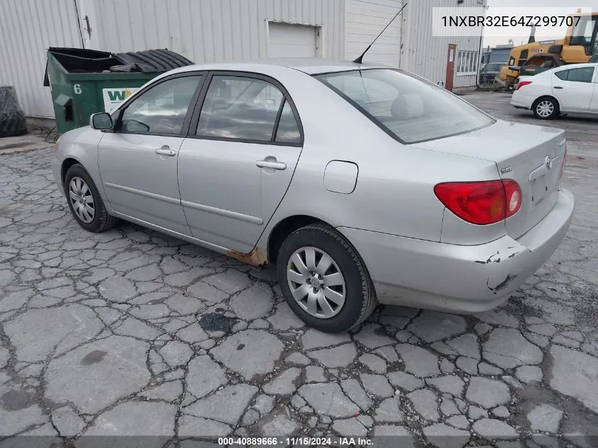 2004 Toyota Corolla Le VIN: 1NXBR32E64Z299707 Lot: 40889666