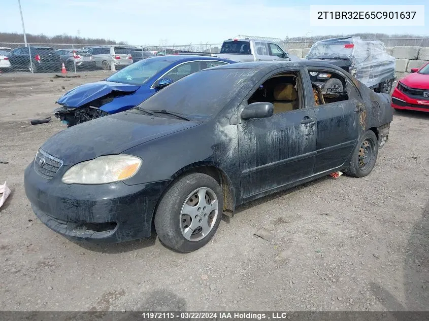 2005 Toyota Corolla Ce/Le/S VIN: 2T1BR32E65C901637 Lot: 11972115