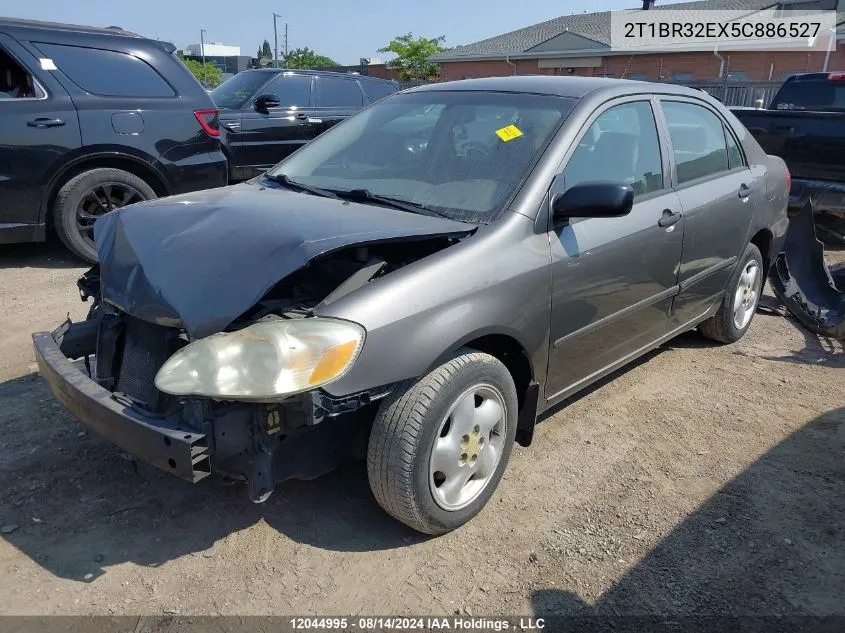 2005 Toyota Corolla Ce/Le/Sport VIN: 2T1BR32EX5C886527 Lot: 12044995