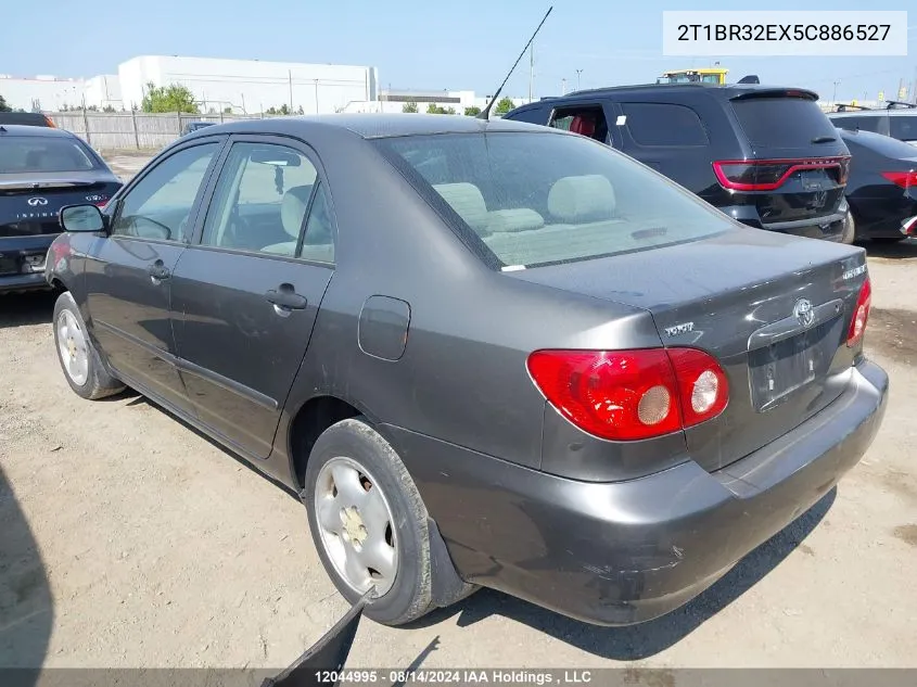 2005 Toyota Corolla Ce/Le/Sport VIN: 2T1BR32EX5C886527 Lot: 12044995