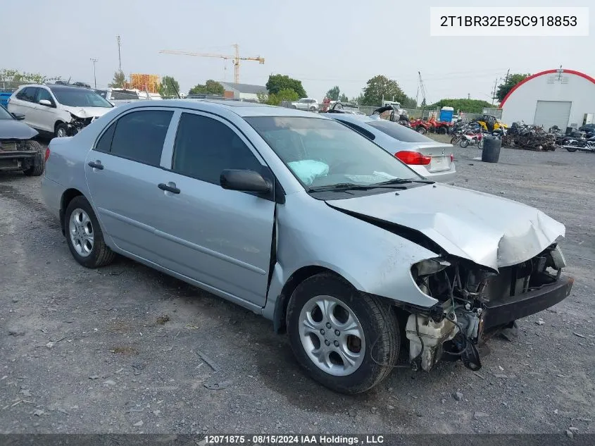 2005 Toyota Corolla Ce/Le/Sport VIN: 2T1BR32E95C918853 Lot: 12071875