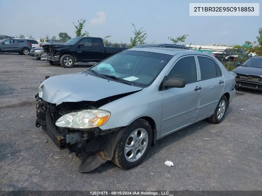 2005 Toyota Corolla Ce/Le/Sport VIN: 2T1BR32E95C918853 Lot: 12071875