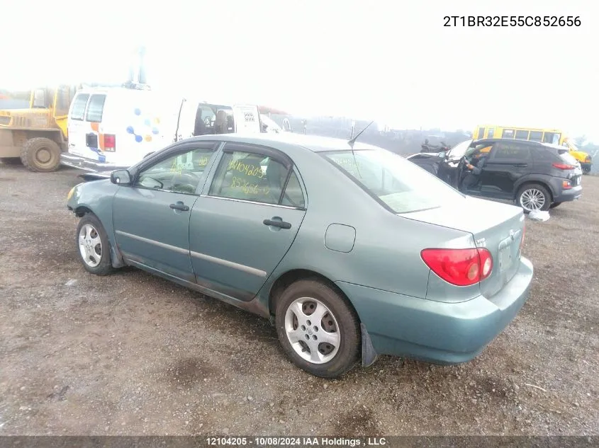 2005 Toyota Corolla Ce/Le/S VIN: 2T1BR32E55C852656 Lot: 12104205