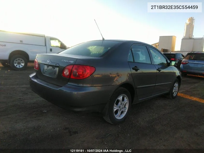 2005 Toyota Corolla Ce/Le/S VIN: 2T1BR32E35C554459 Lot: 12119181