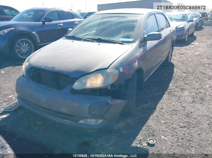 2005 Toyota Corolla Ce/Le/S VIN: 2T1BR30E05C885972 Lot: 12130928