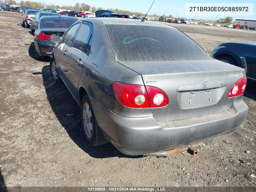 2005 Toyota Corolla Ce/Le/S VIN: 2T1BR30E05C885972 Lot: 12130928