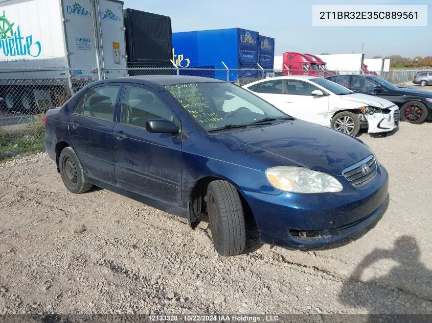 2005 Toyota Corolla Ce/Le/S VIN: 2T1BR32E35C889561 Lot: 12133320