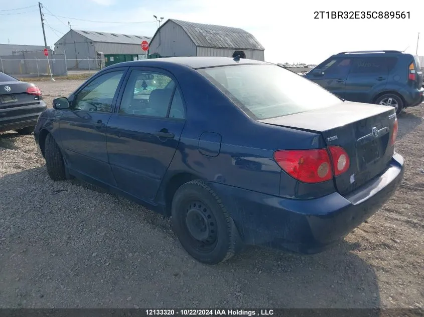 2005 Toyota Corolla Ce/Le/S VIN: 2T1BR32E35C889561 Lot: 12133320