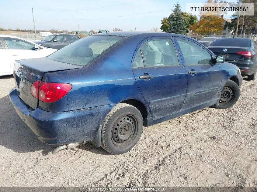 2005 Toyota Corolla Ce/Le/S VIN: 2T1BR32E35C889561 Lot: 12133320