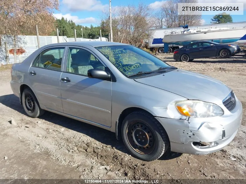 2005 Toyota Corolla Ce/Le/S VIN: 2T1BR32E15C869244 Lot: 12150464